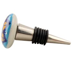 Mustard Flower Flat Ceramic Wine Stopper