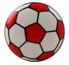 Red Football Pattern Ceramic Wine Stopper 