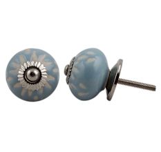 Grey Etched Ceramic Knob 38