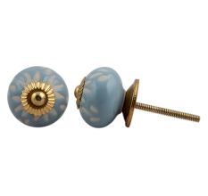 Grey Etched Ceramic Knob 38