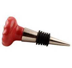 Red Flower Ceramic Wine Stopper 