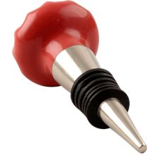 Red Flower Ceramic Wine Stopper 