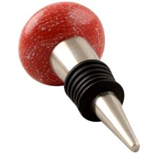 Red Ceramic Floral Wine Stopper