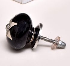 Black Etched Ceramic Knob 41