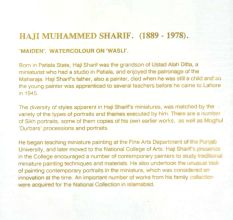 Print of Haji Muhammed Sharif Work Maiden