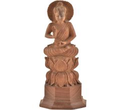 Wood Carved Buddha Statue