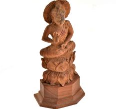 Wood Carved Buddha Statue