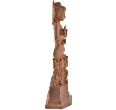Wood Carved Buddha Statue