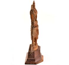 Handcarved Wooden Art Sculpture Maharaja ElephantÂ 