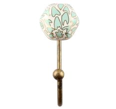 Sage Green Hexagon Ceramic Wall Hook