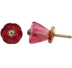 Queen Pink Tulip Knob