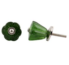forest Green Tulip Knob