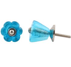 Sky Blue Tulip Knob