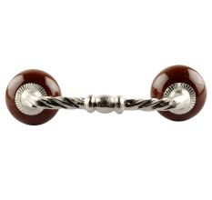 Dark Chocolate Ceramic Cut Bridge Handles