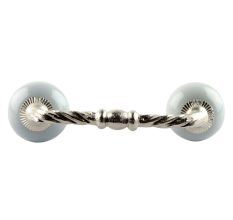 Light Grey Ceramic Cut Bridge Handles