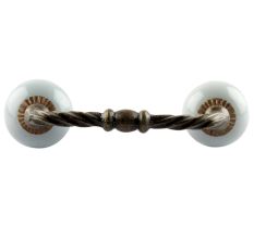 Light Grey Ceramic Cut Bridge Handles