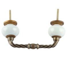 Light Grey Ceramic Cut Bridge Handles