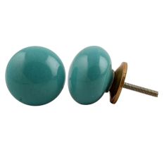 Sea Green Flat Knob