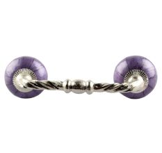 Neon Purple Cearmic Cut Bridge Handles
