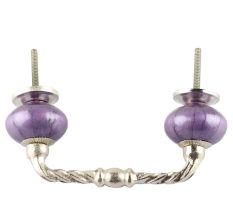 Neon Purple Cearmic Cut Bridge Handles