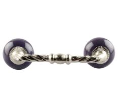 Purple Ceramic Cut Bridge Handles