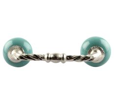 Sea Green Ceramic Cut Bridge Handles