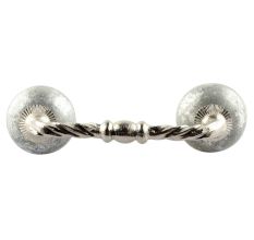 Silver Ceramic Cut Bridge Handles