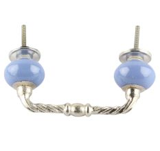 Slate Blue Cearmic Cut Bridge Handles