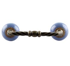 Slate Blue Cearmic Cut Bridge Handles