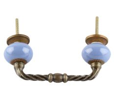 Slate Blue Cearmic Cut Bridge Handles
