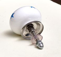 Slate Blue Star Cabinet Knob