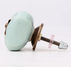 Solid Sage Green Square Ceramic Drawer Knob Online