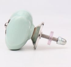 Solid Sage Green Square Ceramic Drawer Knob Online