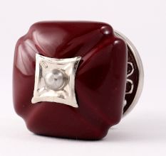 Solid Cherry Square Ceramic Wardrobe Knob