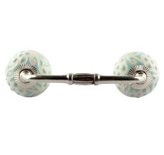 Sage Green Etched Ceramic Bridge Handle