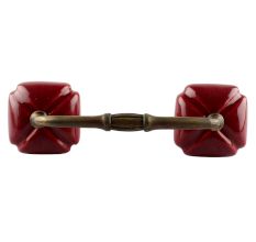 Solid Cherry Square Ceramic Bridge Handle Online
