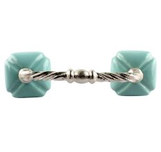 Solid Sage Green Square Ceramic Cut Bridge Handle Online