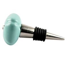 Solid Sage Green Square Ceramic Wine Stopper