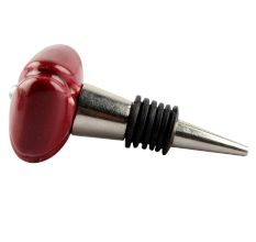 Solid Cherry Square Ceramic Wine Stopper