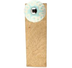 Sage Green Etched Ceramic Door Stopper