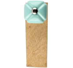 Solid Sage Green Square Ceramic Door Stopper