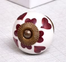 Cherry Heart  Knob