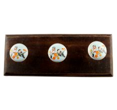 Multicolor Bird Ceramic Wooden Hook Online