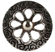 Silve Wheel Flower Drawre Knob in Aluminium