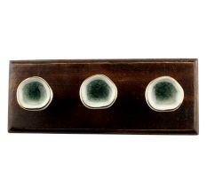 White Ceramic Wooden Hook