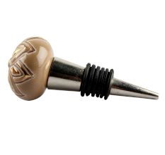 Golden Flower Ceramic Floral Wine Stopper
