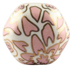 Pink Hexagon Small Ceramic Wine Stopper