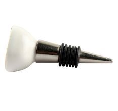 White Ceramic Wine Stopper