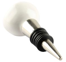 White Ceramic Wine Stopper