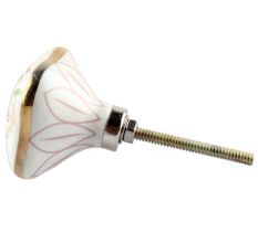 Pink Flower Square Ceramic Drawer Knob Online